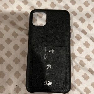 Off-White iphone 11 plus case with card holder